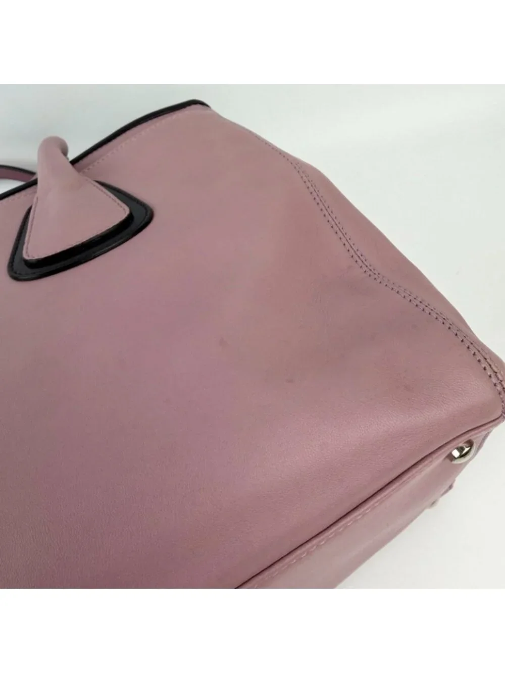 ★SOLD★ Chanel CC Logo Tote Pink Leather Vintage - Picture 11 of 15